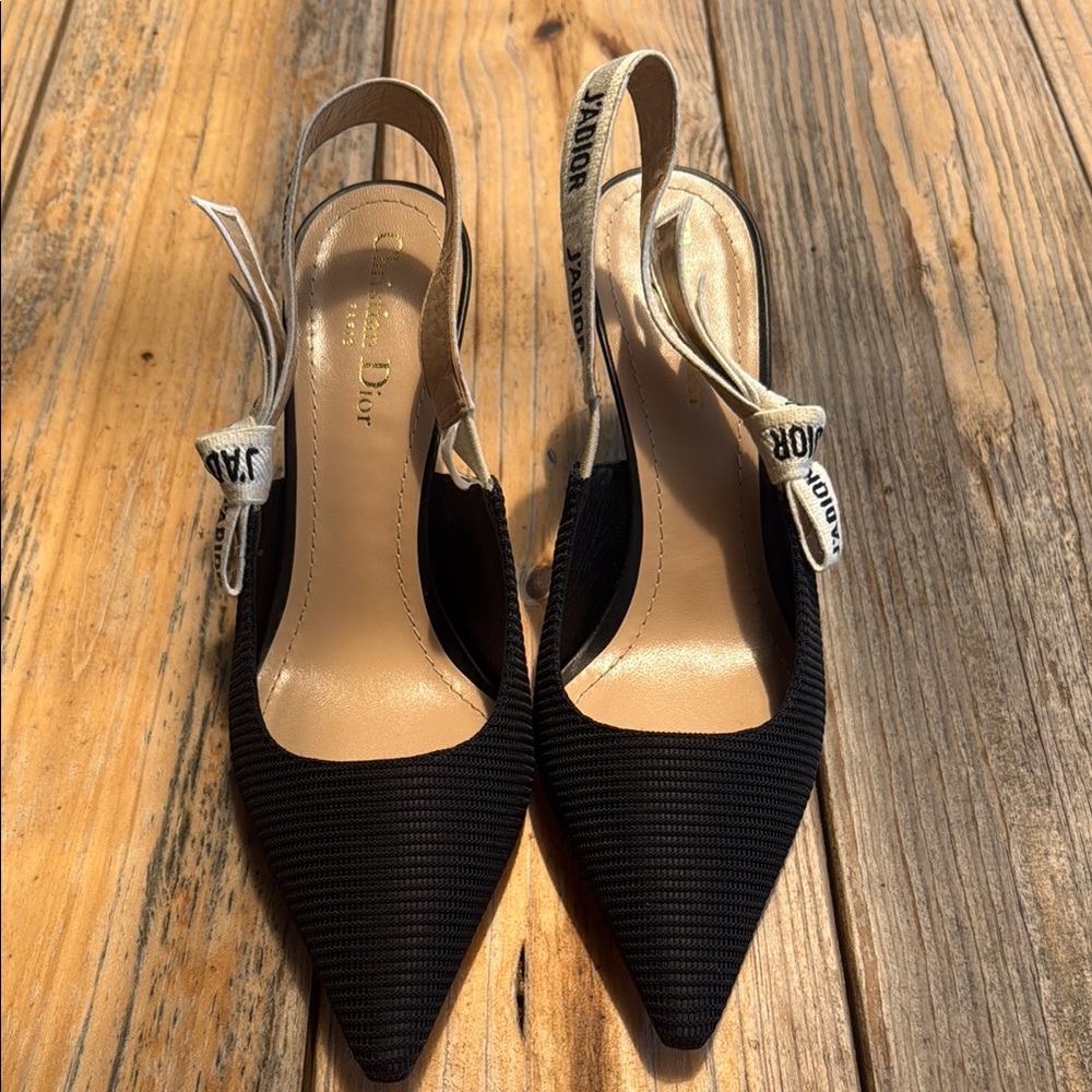 Dior Black Slingback Women's Shoes